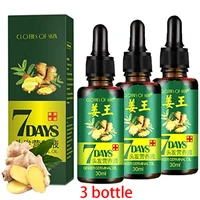 7 day hair growth ginger germinal serum oil hair thinning treatment ginger anti hair loss essential oil for men and women