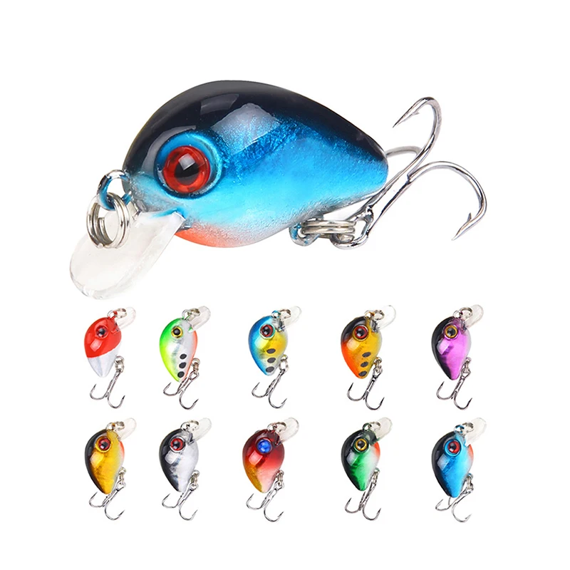 

1pc 3cm 2g Mini Crankbaits Fishing Lures Sinking Wobbler Jerkbait Artificial Hard Bait Fishing Tackle SwimBait for Outdoor Fishi