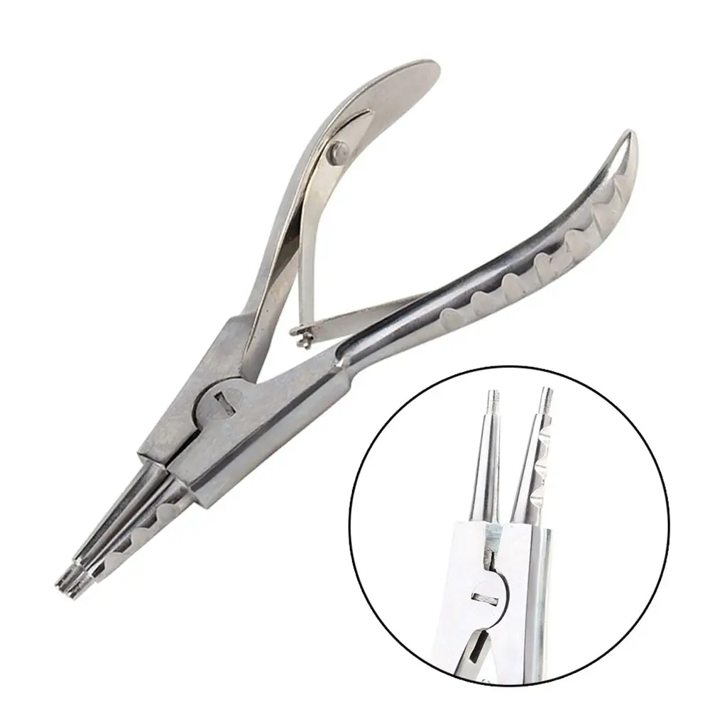 

PEPAX Stainless Sterile Slotted Round Navel Forceps Clamp Triangle Open Plier Ear Nose Piercing Tools Tattoo Piercing Supplies
