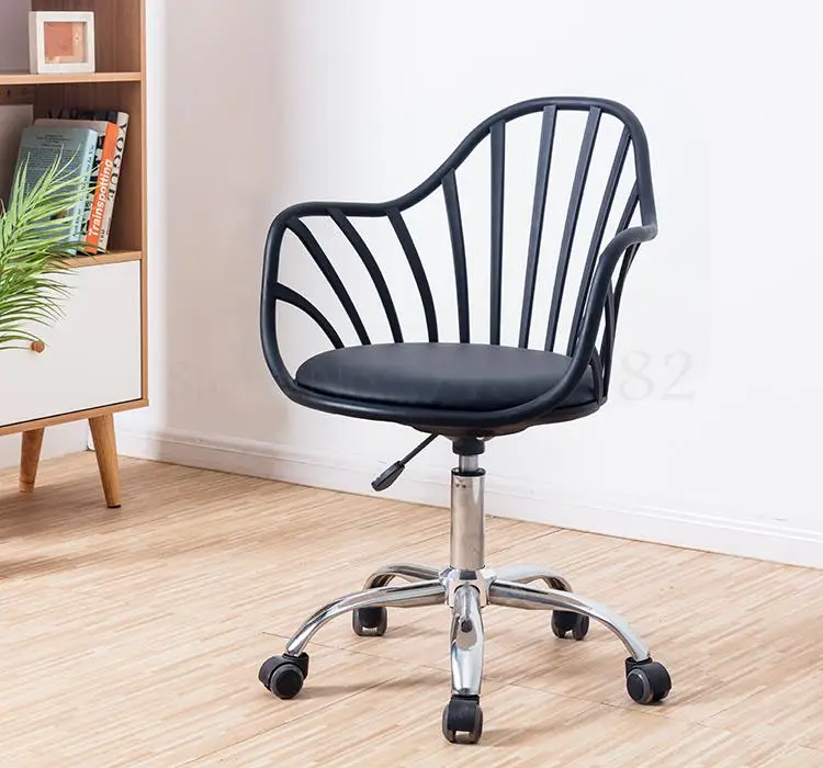 Скандинавский простой и удобный эргономичный офисный стул белый для работы