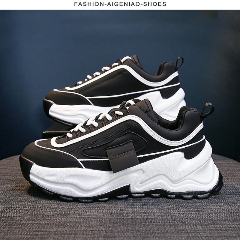 

Platform White Shoes Women Ins Trend 2021 New British Style Casual Sports Female Sneakers Breathable Capatos De Mujer