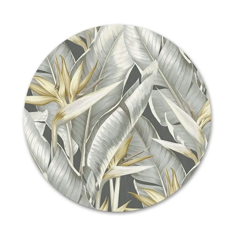 Тропические экзотические пальмы листья значки металлические для украшения