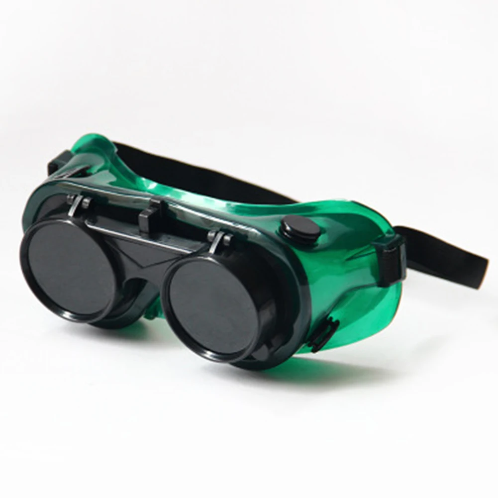 Cutting Eyes Protection Soft Frame Brazing Durable Welding Glasses Flip-Up Safety Lenses Industrial Soldering Two Layers Goggles |