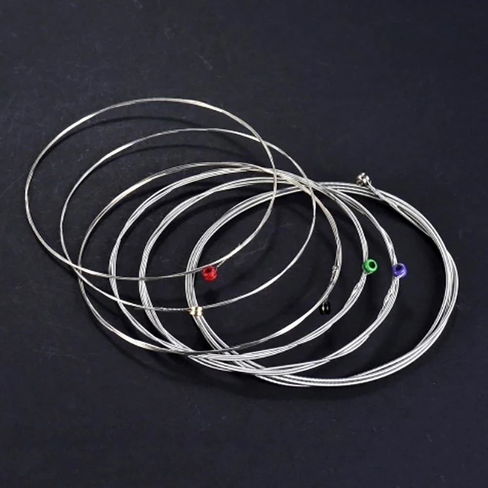 6 шт. прочные струны QE23 для электрогитары шестигранный стальной сердечник