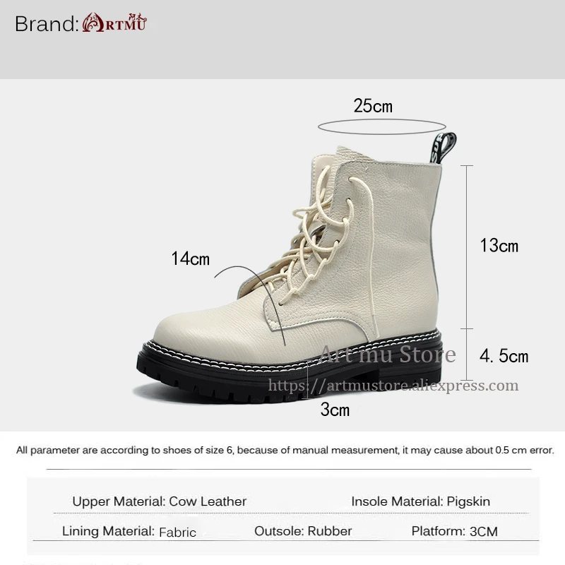 Женские ботинки ручной работы Artmu Martin из натуральной кожи новинка 2019 рыцарские