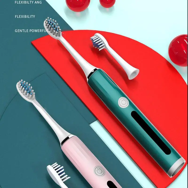 

Новейшие электрические зубные щетки Sonic для взрослых, дети, умный таймер, перезаряжаемая отбеливающая зубная щетка, IPX7, водонепроницаемая, 4 ...