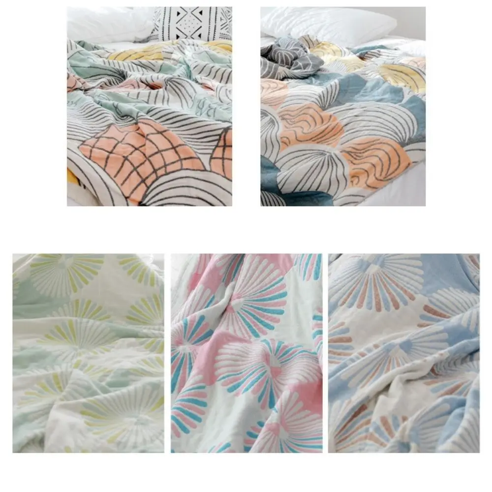 

ADOREHOUSE Summer Quilt Gauze Comforter Muslin Throw Blanket Breathable Bedspread Soft Bedding Blanket Summer Duvet