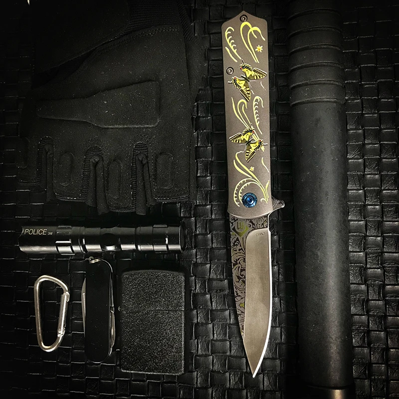 Складной нож Изысканный Карманный клинок из нержавеющей стали 440C для выживания