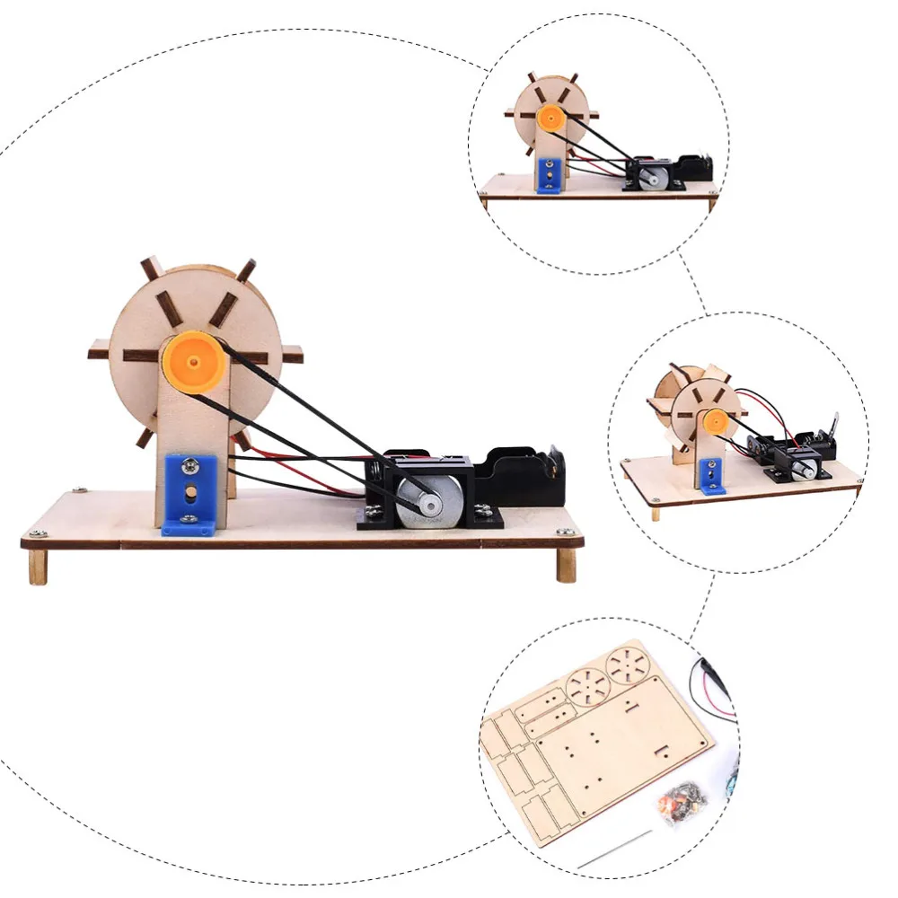 

1 Set DIY Electric Assembled Hydropower Plant Electric Learning Kit Battery