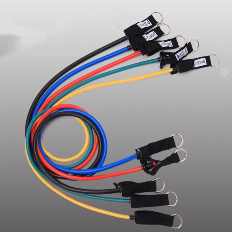 

11 Sets of Pull Rope Multifunctional Fitness Training Device Rubber Combination Auxiliary Tension Device