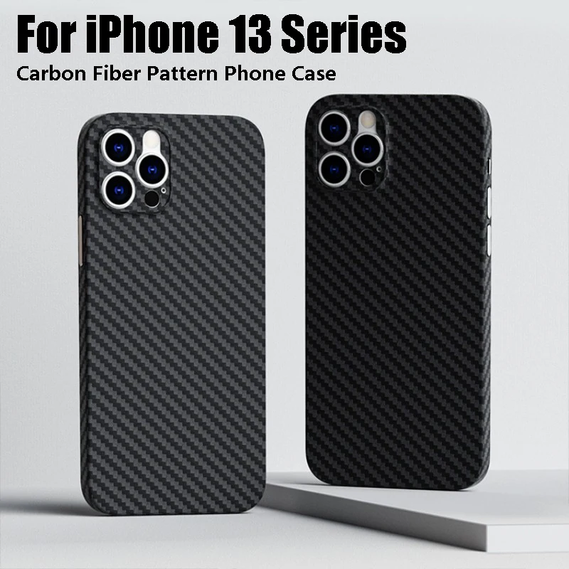 

For Iphone13 Series Ultra-thin Case Carbon Fiber Pattern Mobile Phone Back Cover Capa Fundas for Iphone 13mini 13 13pro 13promax
