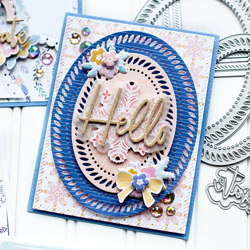 Металлические Вырубные штампы Овальные Перфорированные края вырезанные для