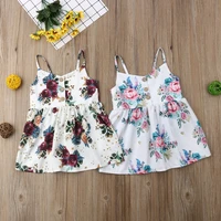 summer cute girls flower princess sleeveless dress sundress for newborn baby infant children clothes kid clothing