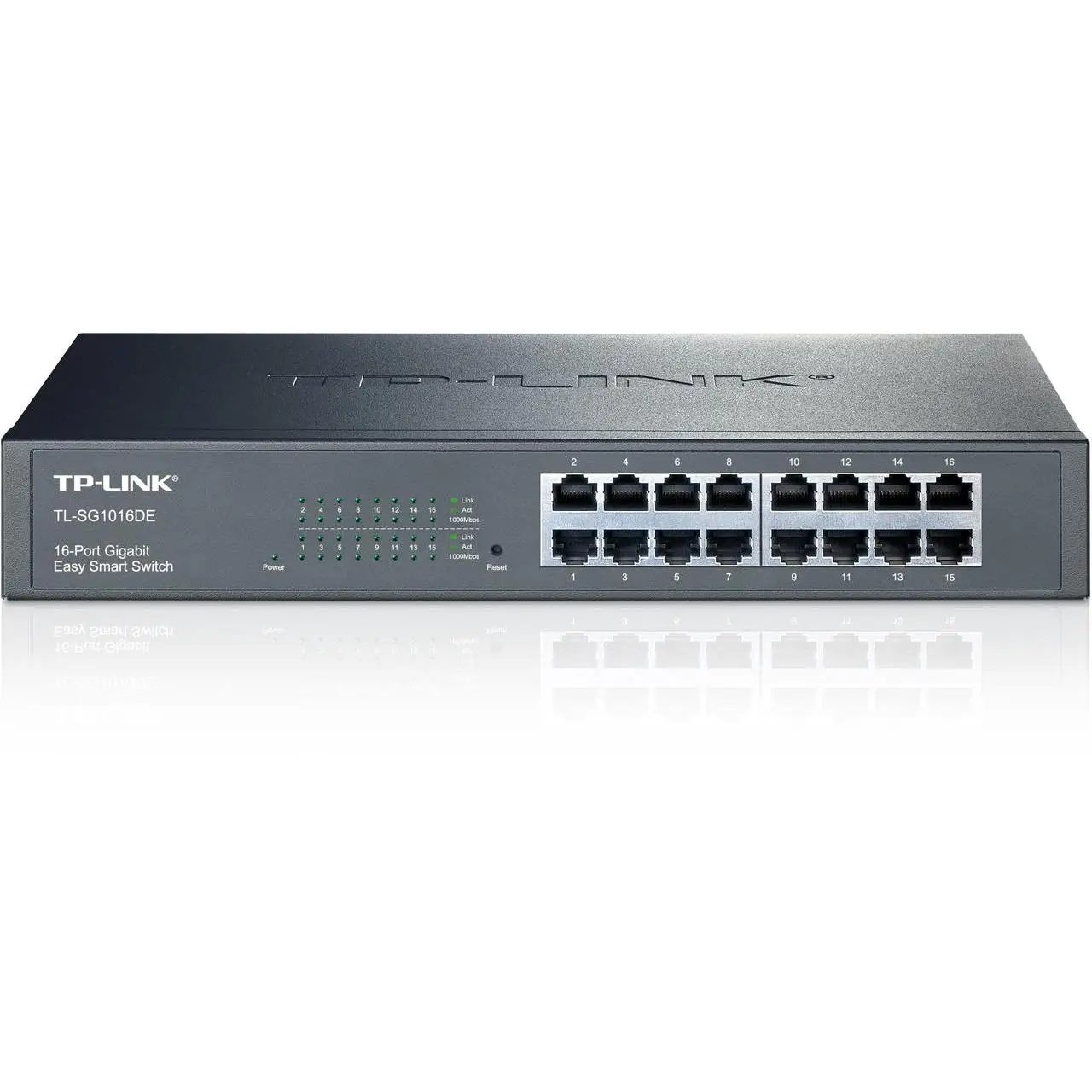 TL SG1016DE Управляемый L2 Gigabit Ethernet (10/100/1000) черный|Сетевые карты| |