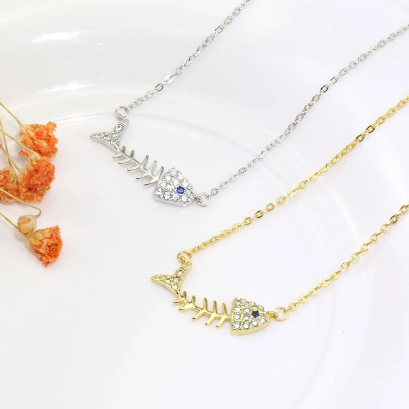 Женское Ожерелье-чокер с подвеской в виде рыбки | Украшения и аксессуары