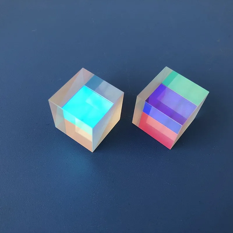 

Prism for Photo Six-Sided Rainbow Light Physics Combine Cube Glass Beam Splitting Prism Optical Physics Refracted Experiment