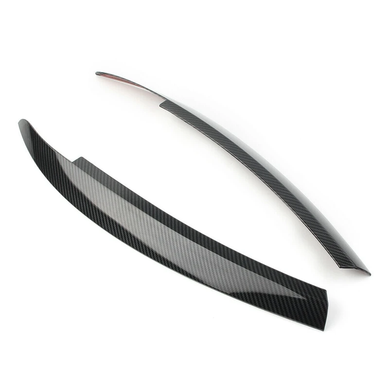 

Carbon Fiber Head Light Lamp Eyebrow Eyelid Cover Trim For-Scirocco 2008-2017