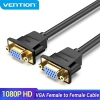 vention vga extension cable vga 1080p hd female to female extender cord for laptop tv box monitor projector vga cable extension