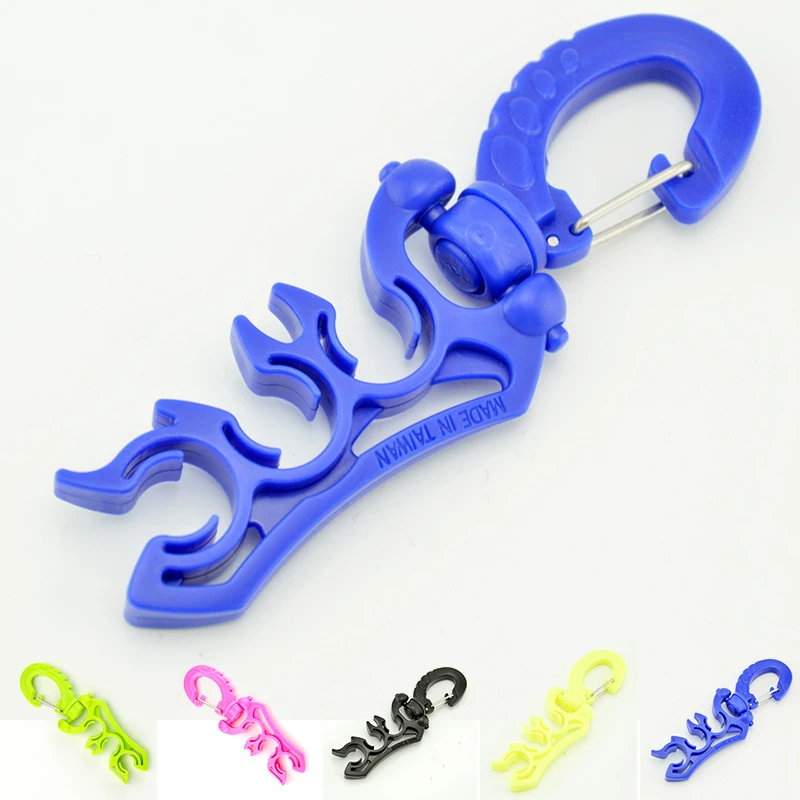 

Scuba Diving Regulator BCD Hose Holder With Clip Buckle Hook Snorkeling Clip Regulator Retainer For Scuba Diving Snorkeling