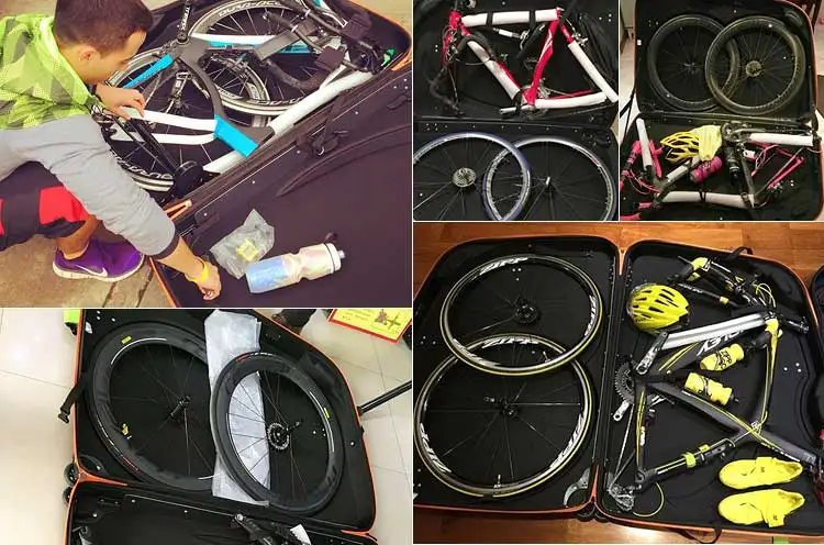 Аэропорт Consign велосипед с твёрдой оболочкой из материала EVA чехол складной MBT велосипед с вертикальной загрузкой посылка с большими колесами, сумка для 20~ 27,5 inchеs hаrd фонарь для велосипеда