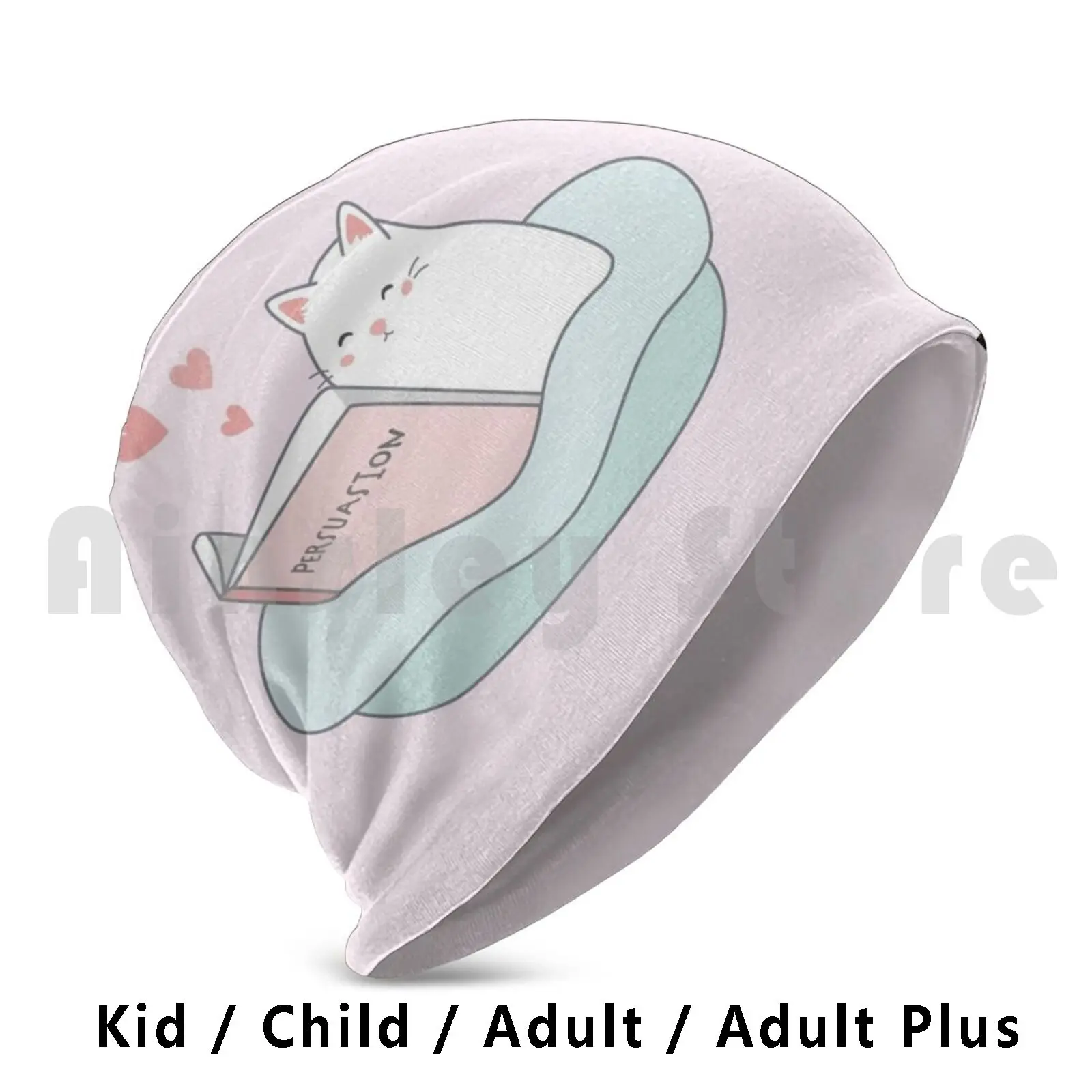 Jane Austen Cat-убеждение бледно-розовые шапки вязаная шапка в стиле хип-хоп Джейн Остин