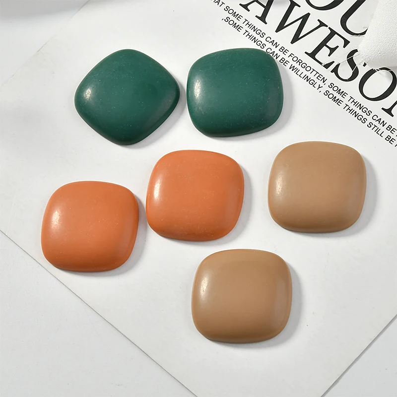 Осень и зима ретро матовые цветные Геометрические Квадратные полимерные