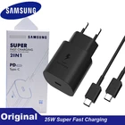 Оригинальный супербыстрый зарядный адаптер для Samsung Galaxy Note 10, 25 Вт, зарядное устройство PD 100 см, кабель USB C-USB C для S20 Ultra S20 + A71 A91