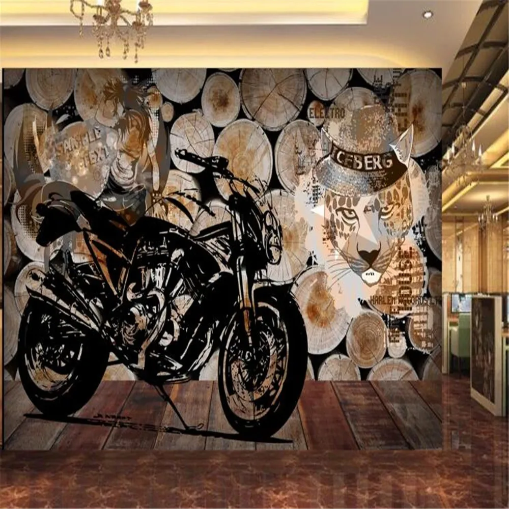 

Milofi tre bakgrunn 3D motorsykkel graffiti verktøy bakgrunnsvegg