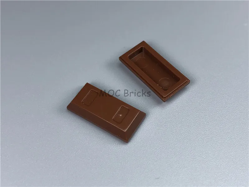 50pcs/lot MOC Bricks DIY Colorful Utensil Ingot Bar fit with 99563 Educational Building Blocks Figure toys For Kids Dolls Gift - купить по