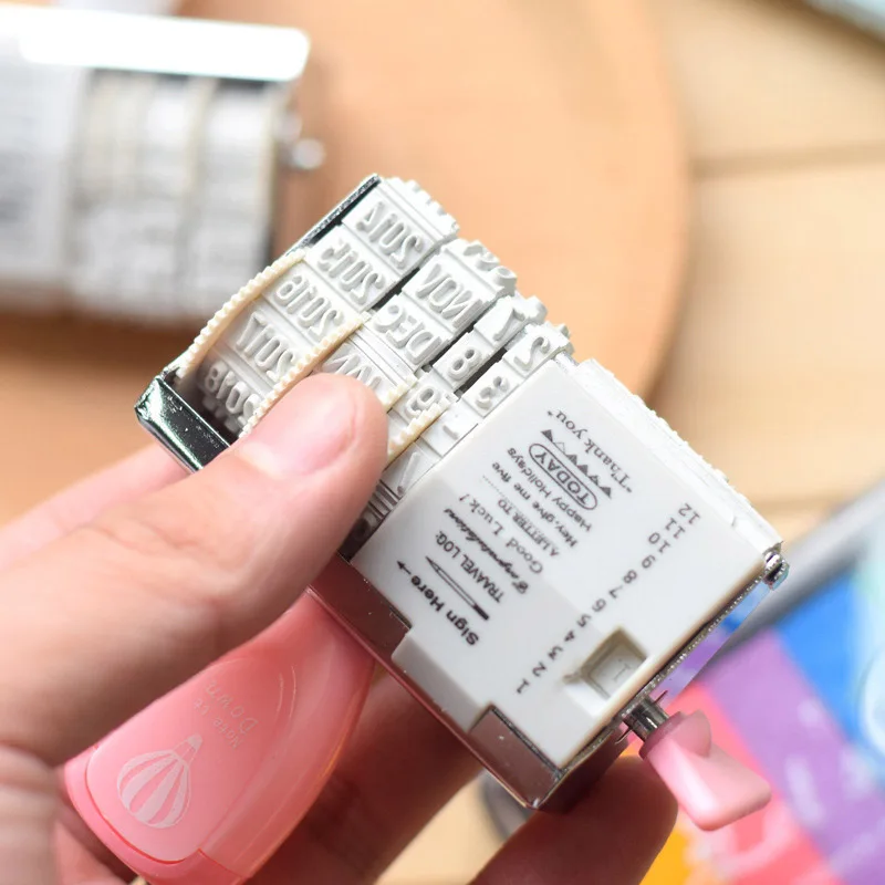 1 шт. WCIC слова Дата Ролик Штамп прозрачный штампы для DIY печать Stempel рождественские штампы ремесло Stempel для изготовления карт