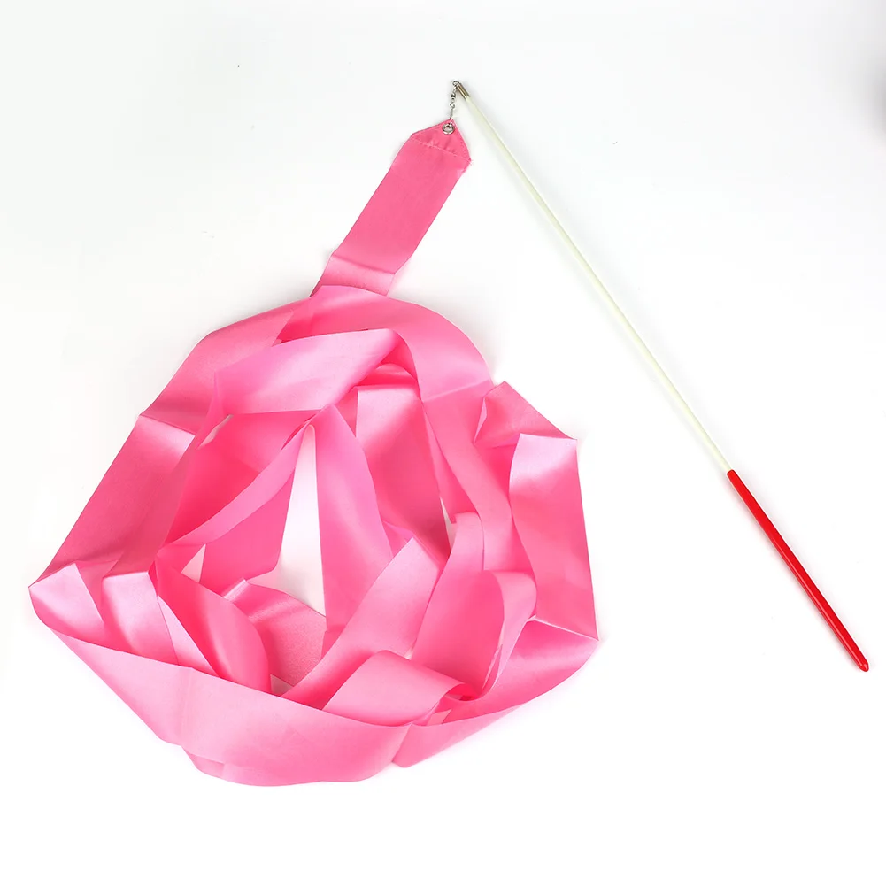 Лидер продаж 4 м красочные ленты для тренажерного зала дизайнерская танцевальная