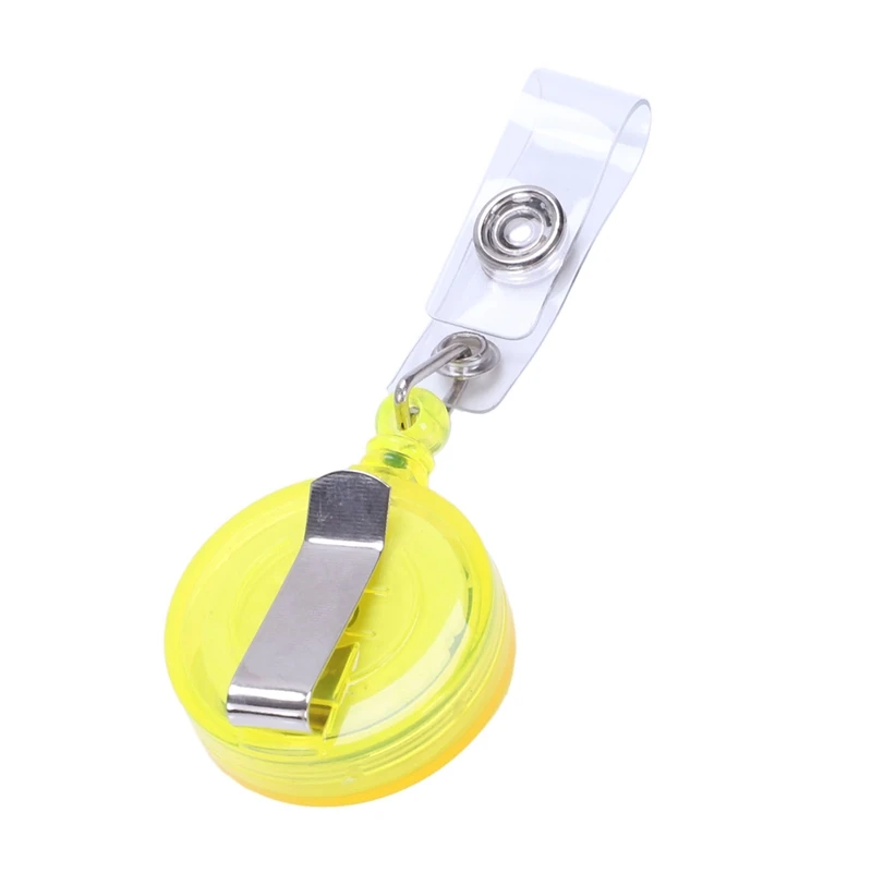 

Set of 4 pcs Retractable Reel Badge holder YOYO Clip Snap Button ID Card Key