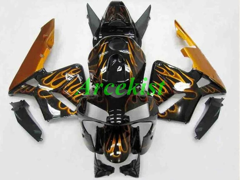 

New ABS Motorcycle Whole Fairings Kit for HONDA CBR600RR F5 2003 2004 03 04 CBR600 600RR Bodywork set Custom Free flame golden