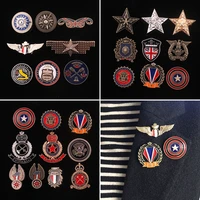 fashion brooch breastpin order of merit college army rank metal badges applique for clothing he 2675
