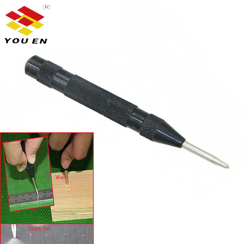 YOUEN тяжелый Прочный автоматический центр Пробивной пружины сверло Авто иглой