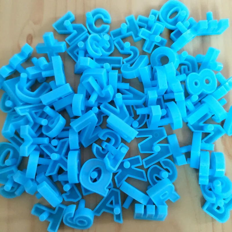 

80 Pcs/Set Child Puzzle Toys Letter Alphabet Plastic Nails Tiles Numbers Craft Jigsaw Kid Educational Toy Gifts EIG88