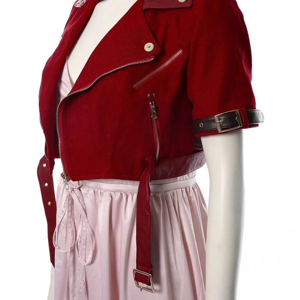 Последняя фантазия VII Косплей Aerith Gainsborough костюм FF форменное платье для женщин Хэллоуин Карнавальный костюм для взрослых девочек