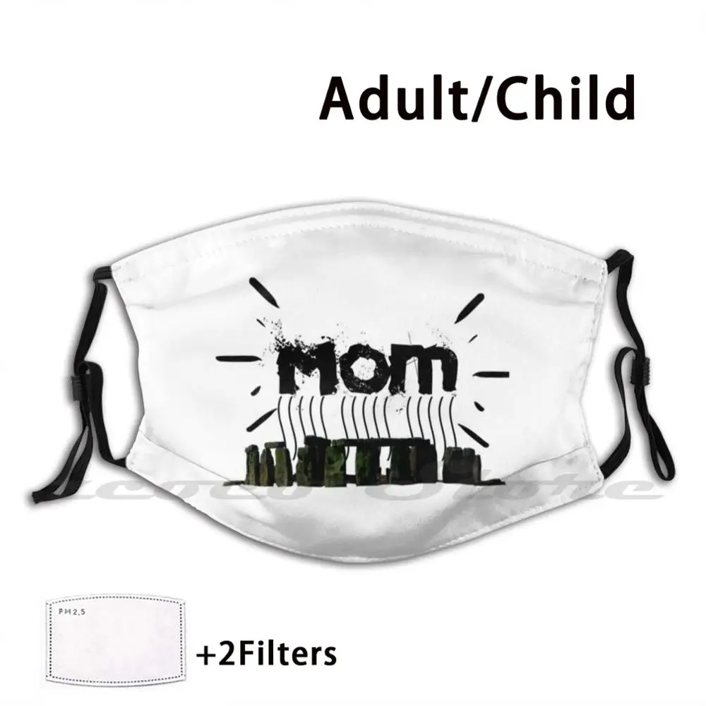 

Stonehenge Raising Mom Mask Cloth Reusable Print Filter Washable Stonehenge United Kingdom Religion Sites Hover Mom
