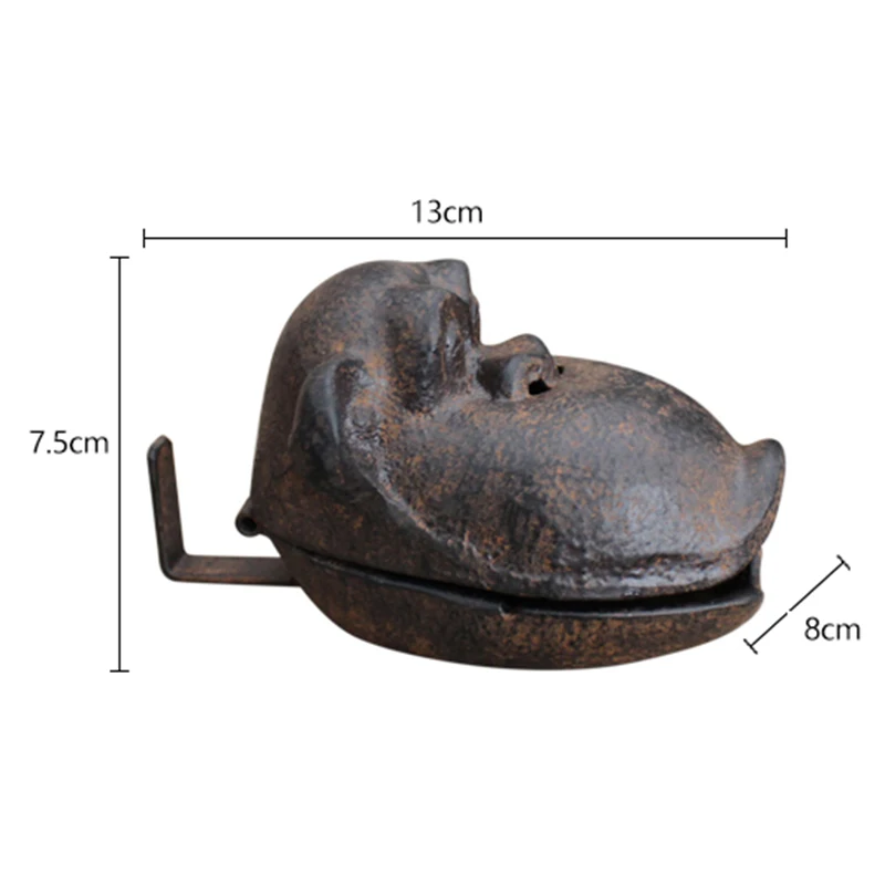 

Newly Cast Iron Retro Orangutan Shape Ashtray Ash Container Tray Sculptures for Home Decor TE889