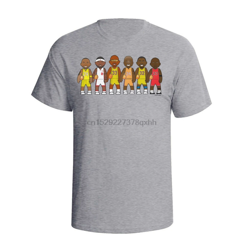 Мужская футболка с изображением баскетбольных легенд|Мужские футболки| |