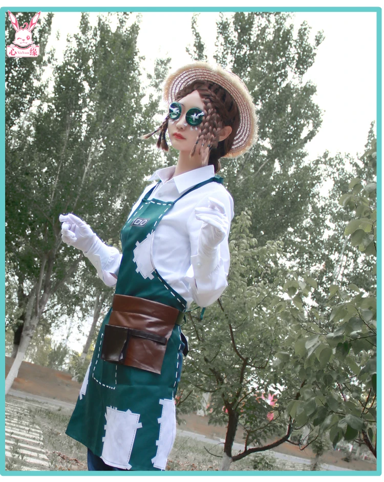 Костюм для косплея унисекс из футболки фартука брюк перчаток шапки и ремня