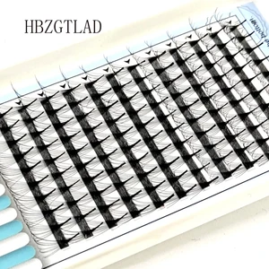Новинка 5D6D10D российское объемное наращивание ресниц с коротким стержнем предварительно сделанные вентиляторы CD завиток норковые ресницы для наращивания