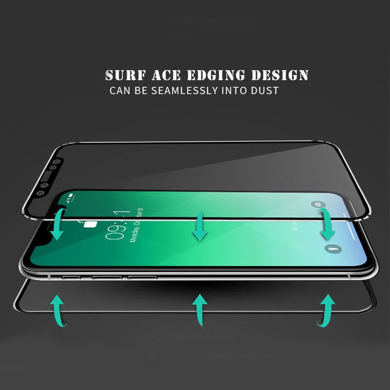 20 шт./партия DHl 3D полное изогнутое закаленное стекло для iPhone Max X XS XR передняя +