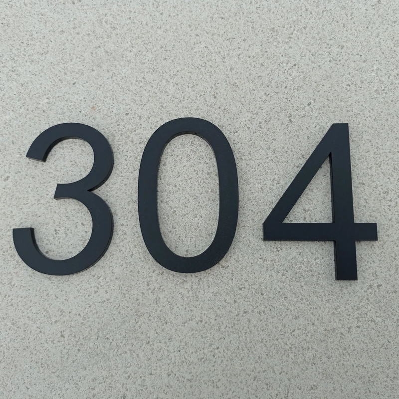 4 inch 10cm Modern House Number Door Home Address Mailbox Numbers for Digital Outdoor Sign Inch. #0-9 Black | Обустройство дома