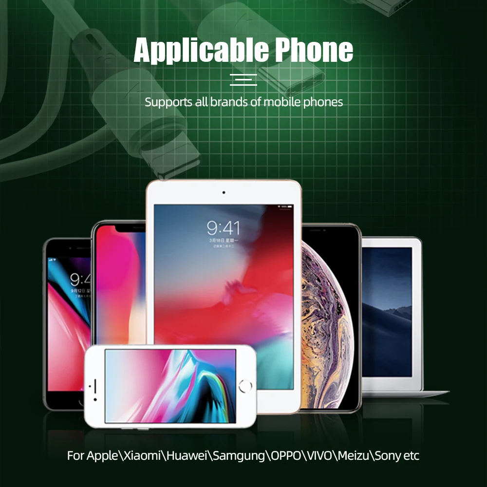 ! USB-кабель ACCEZZ 3 в 1 для iPhone 11 XS Pro Max 8 Plus Samsung S10 Xiaomi Redmi Note 5 USB C Pin зарядный кабель Android