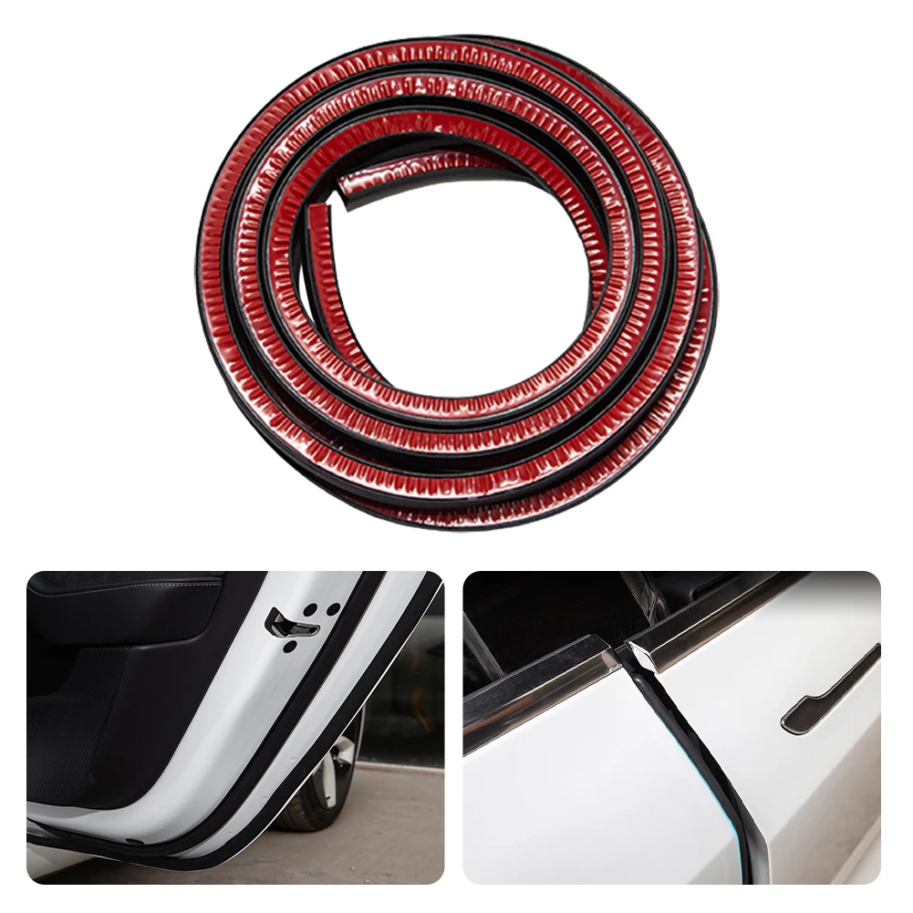 

8pcs Trunk Car Door Window Seal Rubber Strips Weatherstrip Auto Whole vehicle Edge soundproof sealing strip for Tesla Model Y
