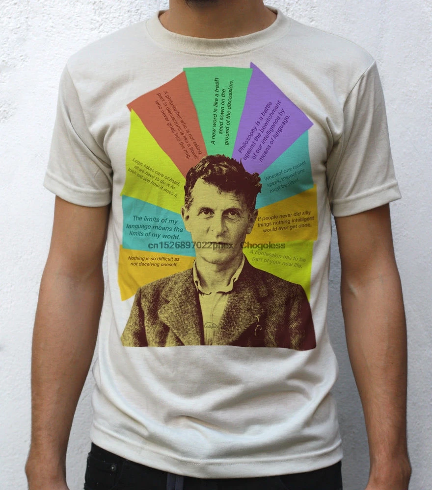 Футболка людwig Wittgenstein дизайн с цитатами |