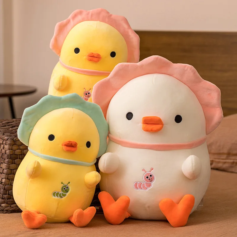 

25/35/45cm Kawaii Chicken Plush Pillow Toys Soft Stuffed Animal Doll Chair Cushion High Quality Kids Gifts