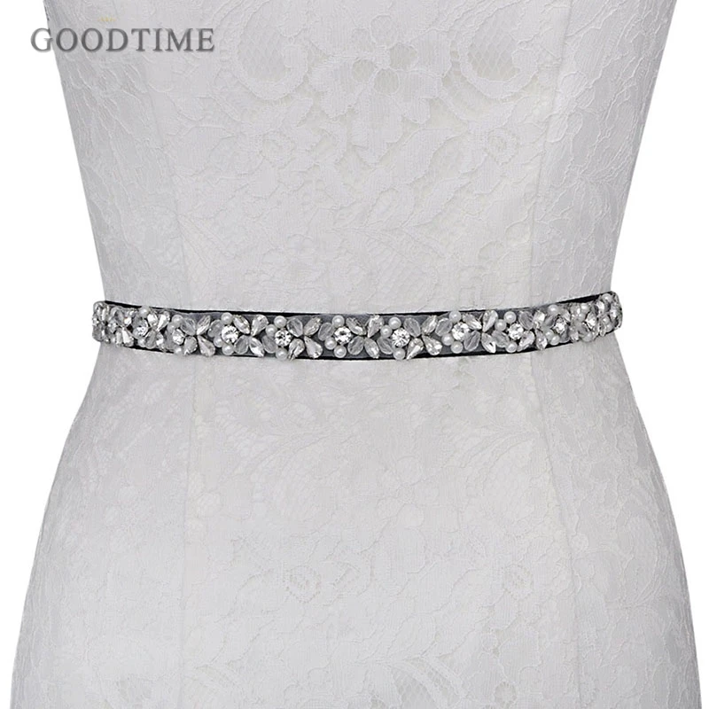 Благородный женский пояс свадебный с кристаллами серебряный ручной работы
