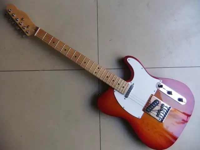 Оптовая продажа 6 строка Электрогитары тел модель лучшего качества в вишня Sunburst